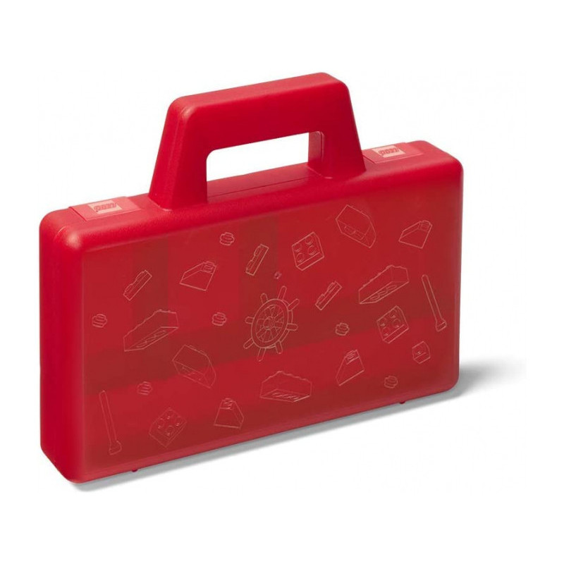 LEGO Stockage - Boîte de tri rouge transparente (5005769)