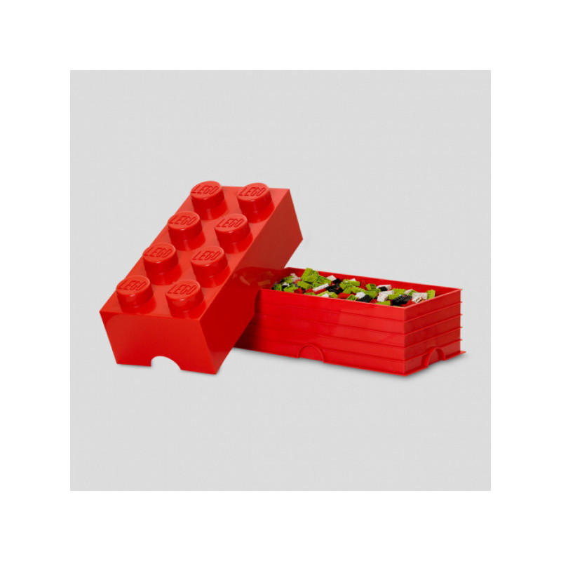 LEGO Brique de rangement 8 plots rouge (40041730)