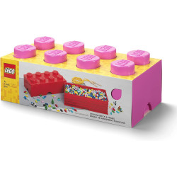 LEGO Brique de rangement 8 plots rose (40041739)