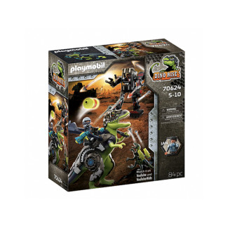 Playmobil Dino Rise - Tyrannosaure et robot géant (70624)