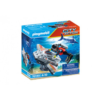 Playmobil City Action - Détresse en mer  scooter de plongée (70145)