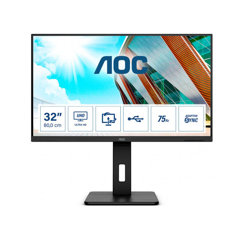 AOC 81.3cm (31.5) 1609 2xHDMI+DP+USB IPS - U32P2 AOC 81.3cm (31.5) 1609 2xHDMI+DP+USB IPS - U32P2