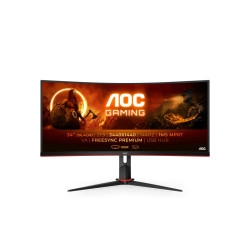 AOC 86.0cm (34) 2109 2xHDMI+DP+USB Curved - CU34G2X/BK