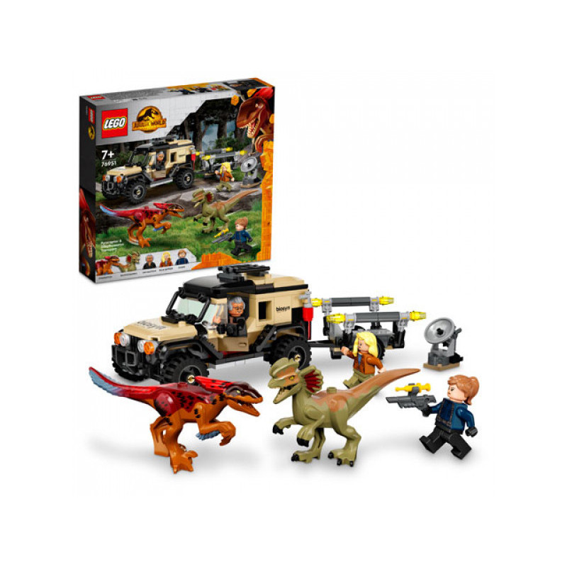 LEGO Jurassic World - Transport du Pyroraptor et du Dilophosaurus (76951)