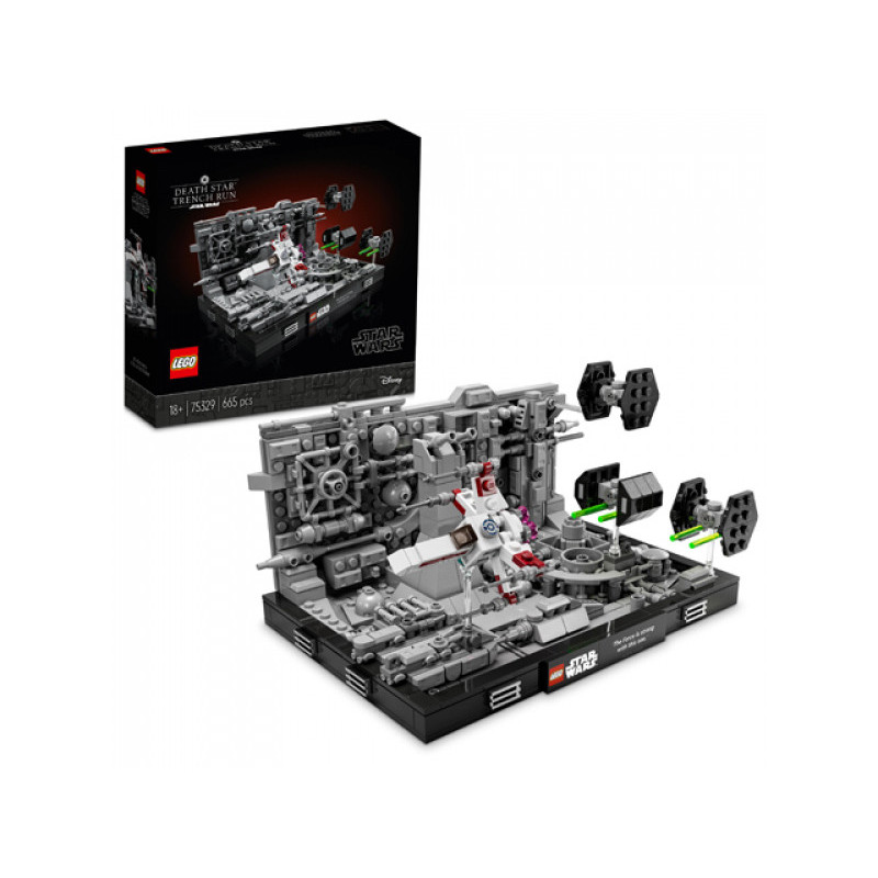 LEGO Star Wars - Diorama de la poursuite dans l?Étoile de la Mort (75329)