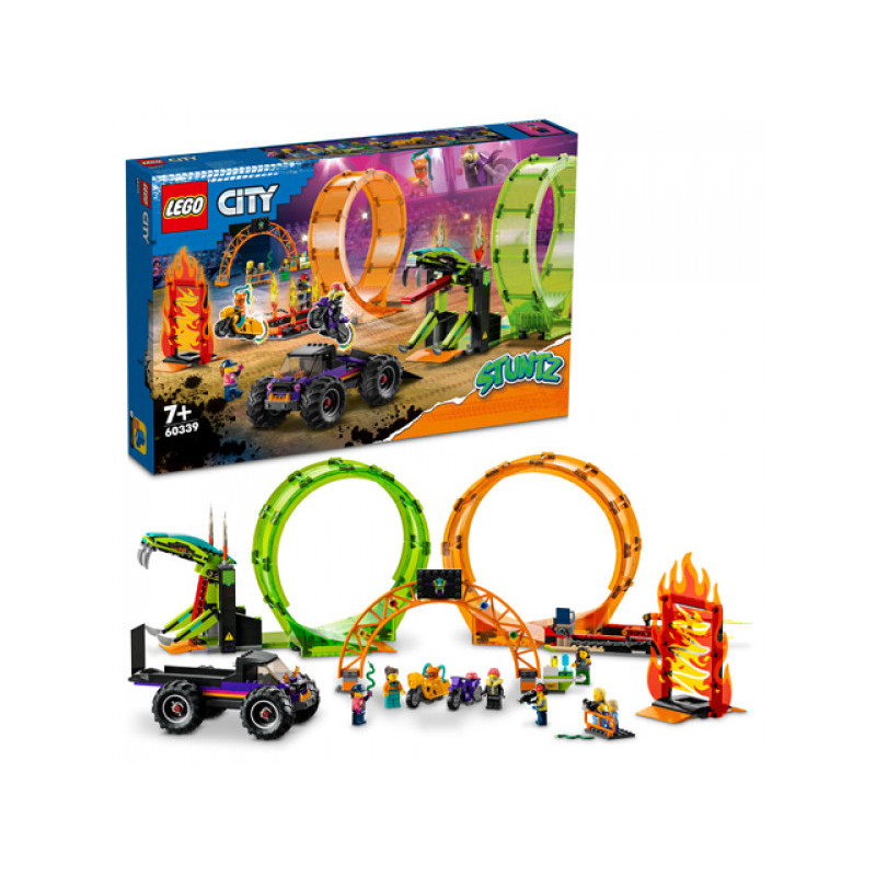 LEGO City - Stuntz L?arène de cascade avec double looping (60339)