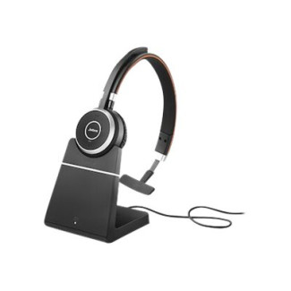 Jabra Evolve 65 SE Casque MS Mono avec socle de chargement+ Link 380a - 6593-833-399