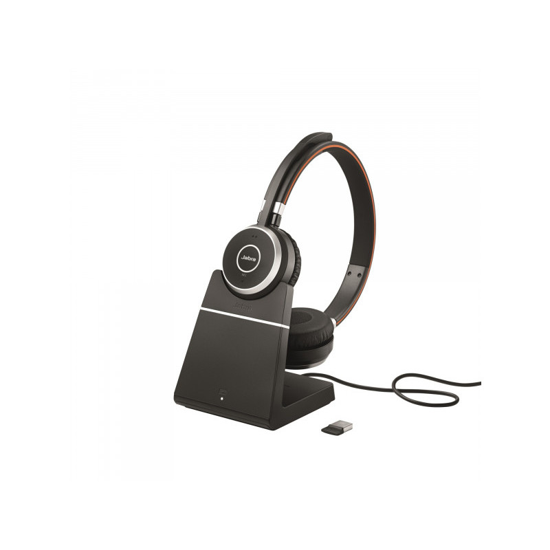 Jabra Evolve 65 SE MS Casque stéréo socle de chargement + Link 380a - 6599-833-399 Jabra Evolve 65 SE MS Casque stéréo socle de chargement + Link 380a - 6599-833-399