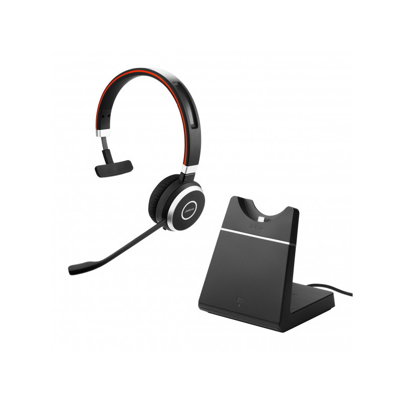 Jabra Evolve 65 SE Casque avec support Link380a UC Mono 6593-833-499