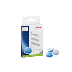 JURA Boite de 6 pastilles de nettoyage 3 phases pour machines à café 24225