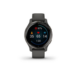 Garmin Venu 2S 40mm mit Silikon Armband 18mm Schiefergrau 010-02429-10