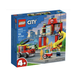 LEGO City - La caserne et le camion des pompiers (60375)