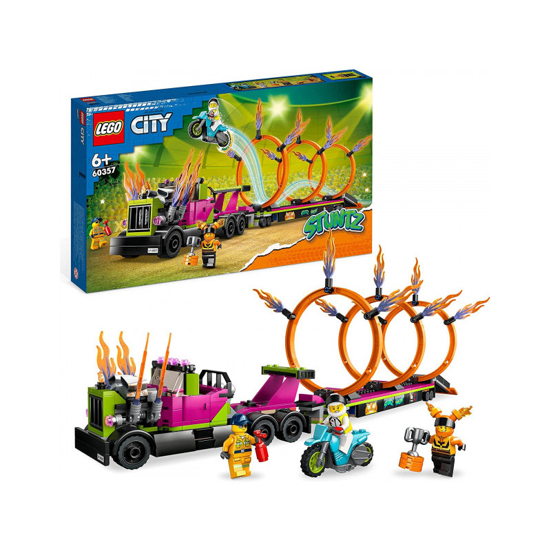 LEGO City - Stuntz Camion de cascades avec défi de pneu enflammé (60357) LEGO City - Stuntz Camion de cascades avec défi de pneu enflammé (60357)