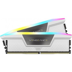 Corsair Vengeance RGB 32Go (2x16Go) DRAM DDR5 C40 Blanc CMH32GX5M2B5200C40W