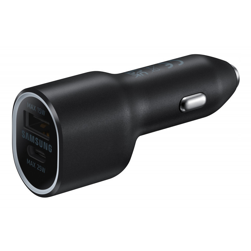 Samsung Chargeur avec charge rapide USB-A USB-C Noir EP-L4020NBEGEU Samsung Chargeur avec charge rapide USB-A USB-C Noir EP-L4020NBEGEU