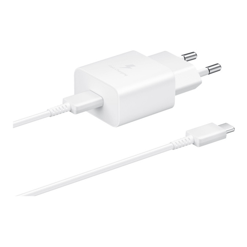 Samsung Schnellladeadapter mit Datenkabel USB Type-C 15 Watt EP-T1510XWEGEU