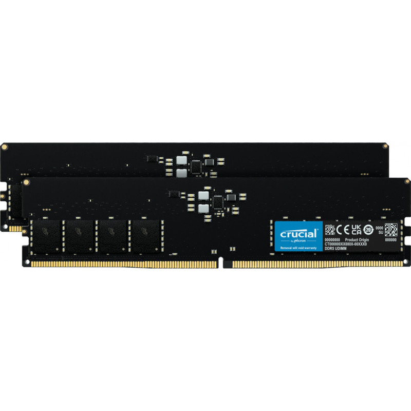 Crucial 64GB 2 x 32GB DDR5 4800MHz 288-pin DIMM CT2K32G48C40U5