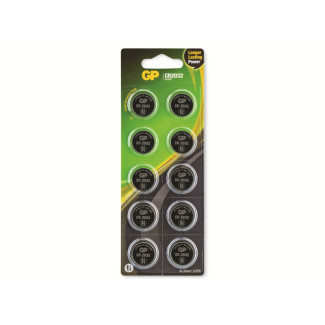 Battery GP Lithium Knopfzellen CR2032 (10 Pcs)