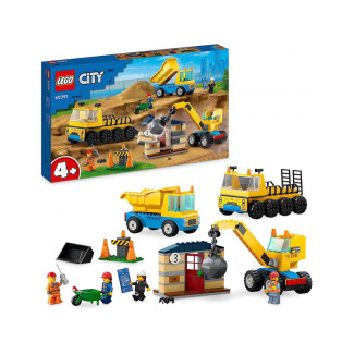 LEGO City - Construction Vehicles and Crane with Demolition Bulb (60391)