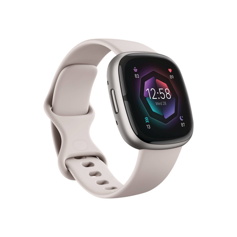 Fitbit SENSE 2 BLANC/PLATINA FB521SRWT