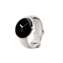 Google Pixel Montre connectée  Argent poli / Craie Wi-Fi GA03182-DE