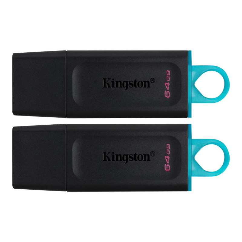 Kingston DataTraveler Exodia USB Flash 2er Pack 64GB Black Teal DTX/64GB-2P