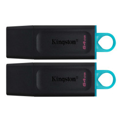 Kingston DataTraveler Exodia USB Flash 2er Pack 64GB Black Teal DTX/64GB-2P