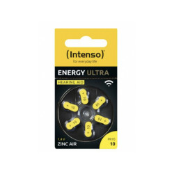 Intenso hearing aid batteries Energy Ultra A10 PR70 (7504416) - 6 pieces