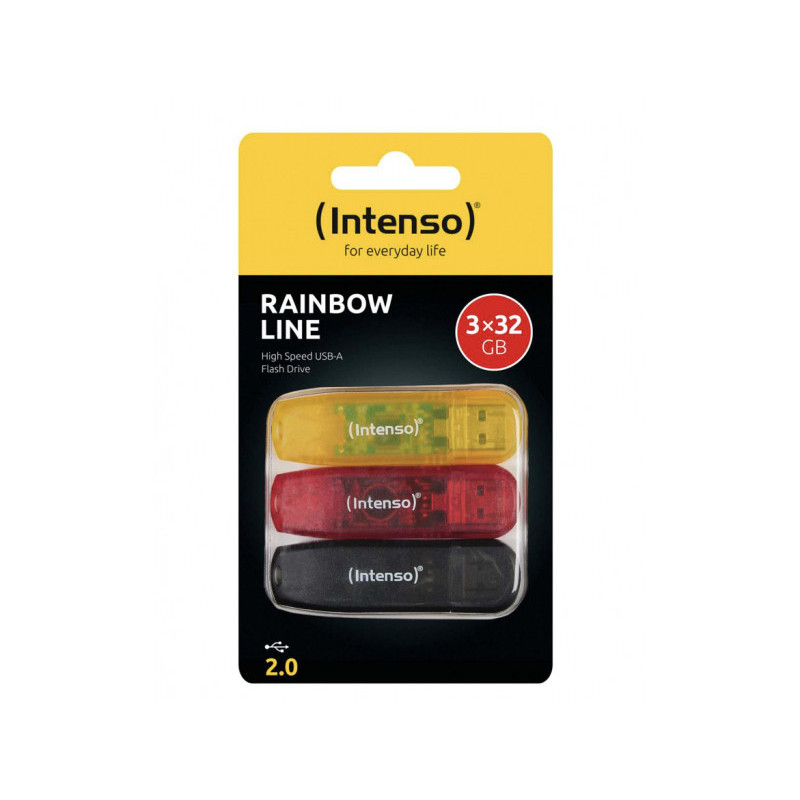 Intenso USB Flash Drive Rainbow Line 32 Go (3502483) - Triplepack Intenso USB Flash Drive Rainbow Line 32 Go (3502483) - Triplepack