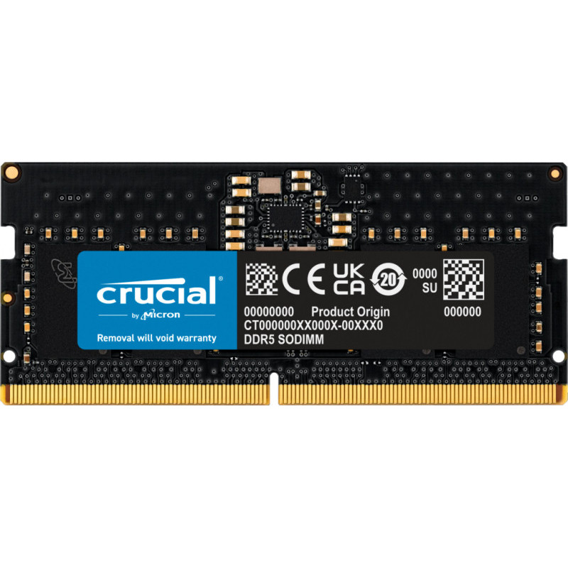 Crucial 8GB DDR5-4800 SODIMM - 8 GB - DDR5 CT8G48C40S5 Crucial 8GB DDR5-4800 SODIMM - 8 GB - DDR5 CT8G48C40S5
