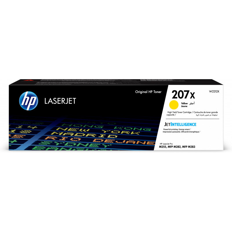 HP 207X LaserJet Toner Cartridge 3150 Pages Yellow W2212X