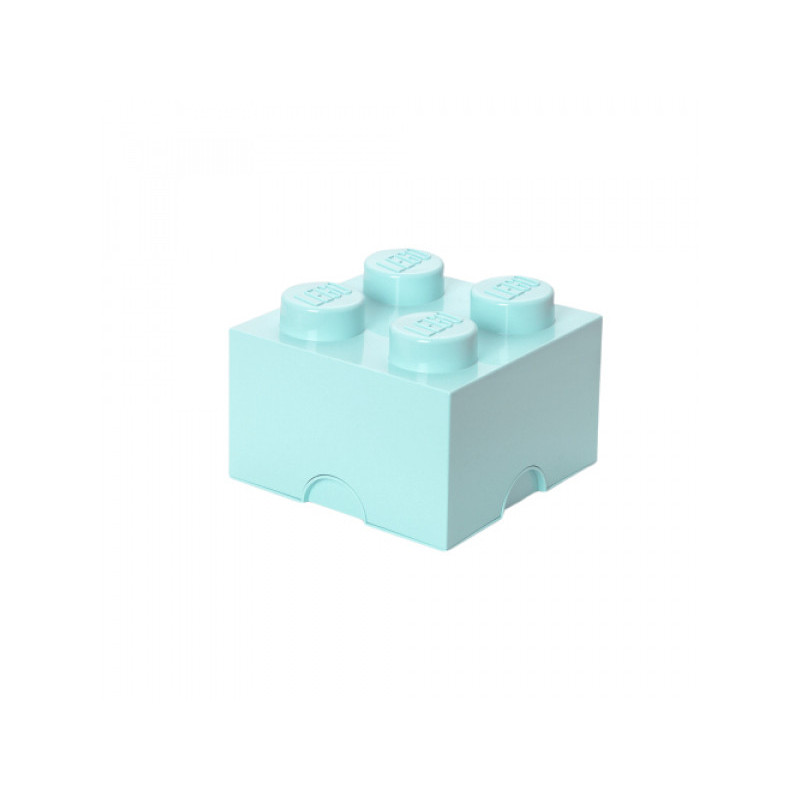 LEGO Brique de rangement 4 plots bleu aqua (40051742) LEGO Brique de rangement 4 plots bleu aqua (40051742)