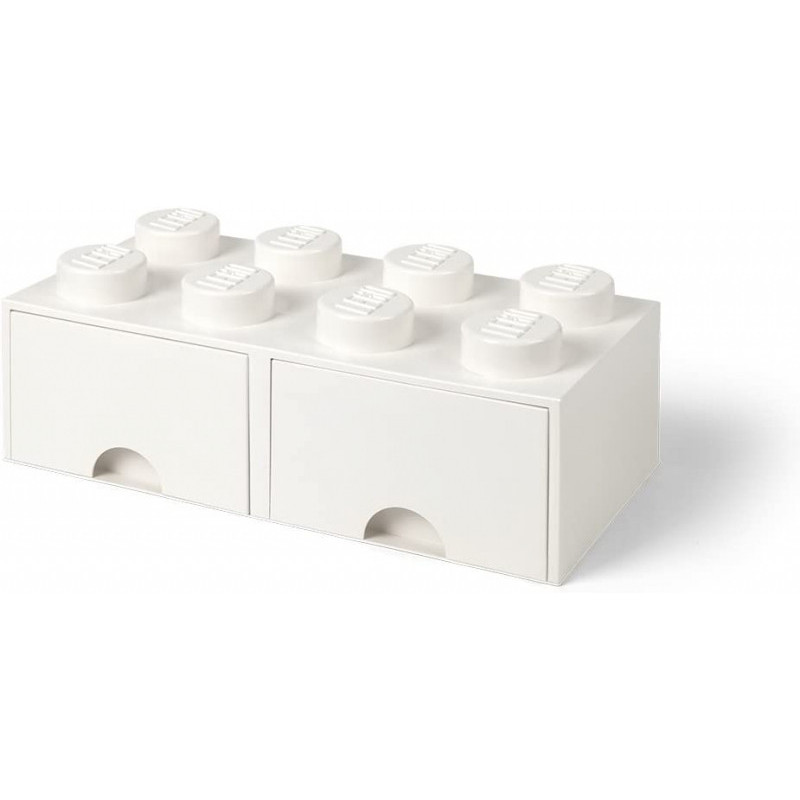 LEGO Brique de rangement 8 plots + 2 tiroir blanc (40061735) LEGO Brique de rangement 8 plots + 2 tiroir blanc (40061735)