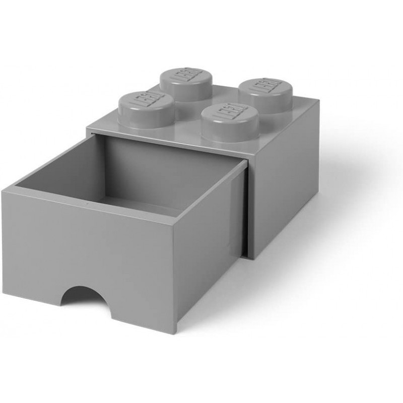 LEGO Brique de rangement 4 plots + 1 tiroir gris (40051740) LEGO Brique de rangement 4 plots + 1 tiroir gris (40051740)