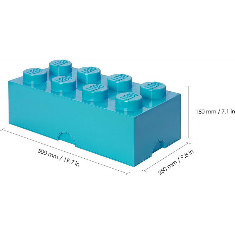 LEGO Brique de rangement 8 plots azur (40041743)