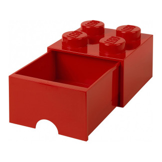 LEGO Brique de rangement 4 plots + 1 tiroir rouge (40051730)