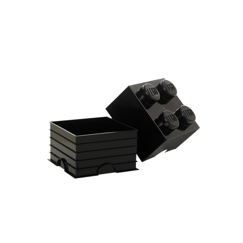 LEGO Brique de rangement 4 plots noir (40031733) LEGO Brique de rangement 4 plots noir (40031733)