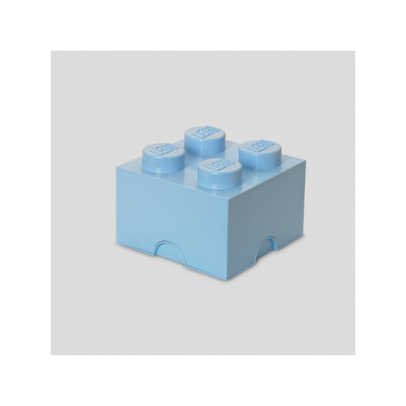 LEGO Brique de rangement 4 plots bleu clair (40031736) LEGO Brique de rangement 4 plots bleu clair (40031736)