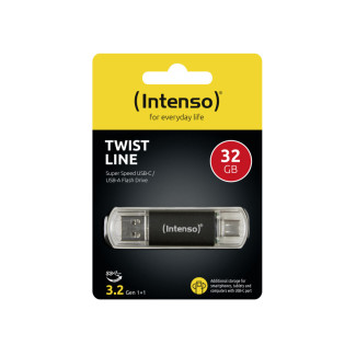 Intenso USB Flash Drive Twist Line 32 Go (3539480) - 3.2 USB-A + USB-C