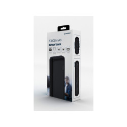 Gembird Powerbank 20.000 mAh USB black PB20-01
