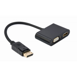CableXpert DisplayPort auf HDMI + VGA Adapter - A-DPM-HDMIFVGAF-01