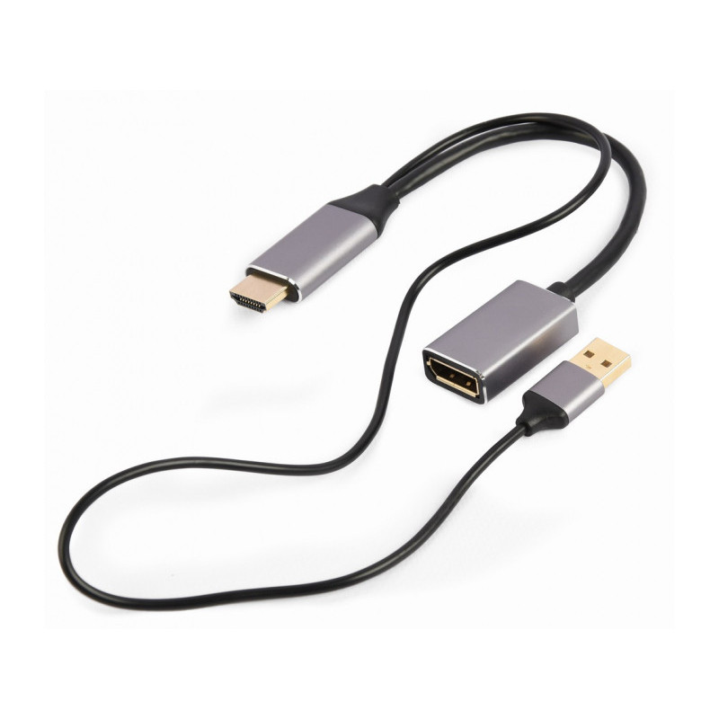 CableXpert Aktiver 4K HDMI zu DisplayPort Adapter. black - A-HDMIM-DPF-02 CableXpert Aktiver 4K HDMI zu DisplayPort Adapter. black - A-HDMIM-DPF-02