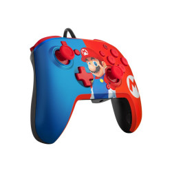 PDP Controller Faceoff Deluxe Audio Mario Switch 500-134-EU-C1MR-1