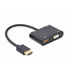 CableXpert HDMI to HDMI-Buchse + Audio-Adaptercabel.A-HDMIM-HDMIFVGAF-01