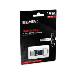 Emtec USB Flash Drive T100 Nano Ring 128GB - USB 3.2
