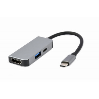 CableXpert USB Typ-C Kombi-Adapter (Hub + HDMI + PD) - A-CM-COMBO3-02