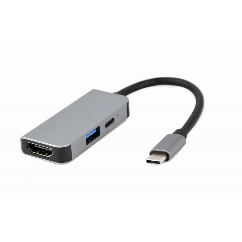 CableXpert USB Typ-C Kombi-Adapter (Hub + HDMI + PD) - A-CM-COMBO3-02