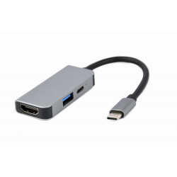 CableXpert USB Typ-C Kombi-Adapter (Hub + HDMI + PD) - A-CM-COMBO3-02