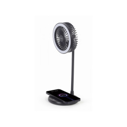 OEM table fan with lamp and wireless charger - TA-WPC10-LEDFAN-01