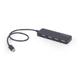 Gembird 4-Port USB Typ-C Hub. black - UHB-CM-U2P4-01